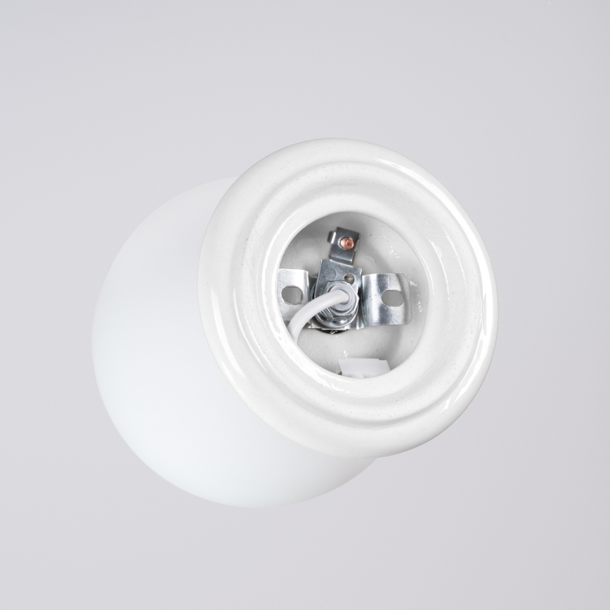 Lámpara de techo para baño ZORI 1xG9/8W/230V Ø 12 cm IP44 blanca