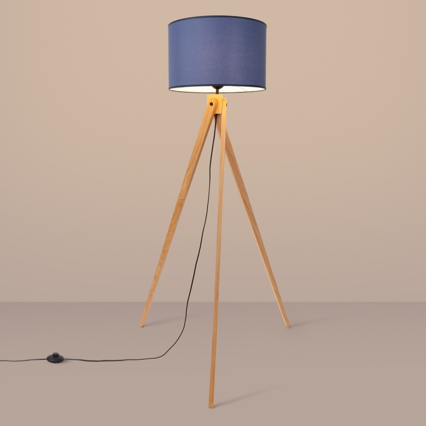 Lámpara de pie NATT 1xE27/15W/230V azul