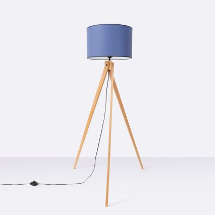 Lámpara de pie NATT 1xE27/15W/230V azul