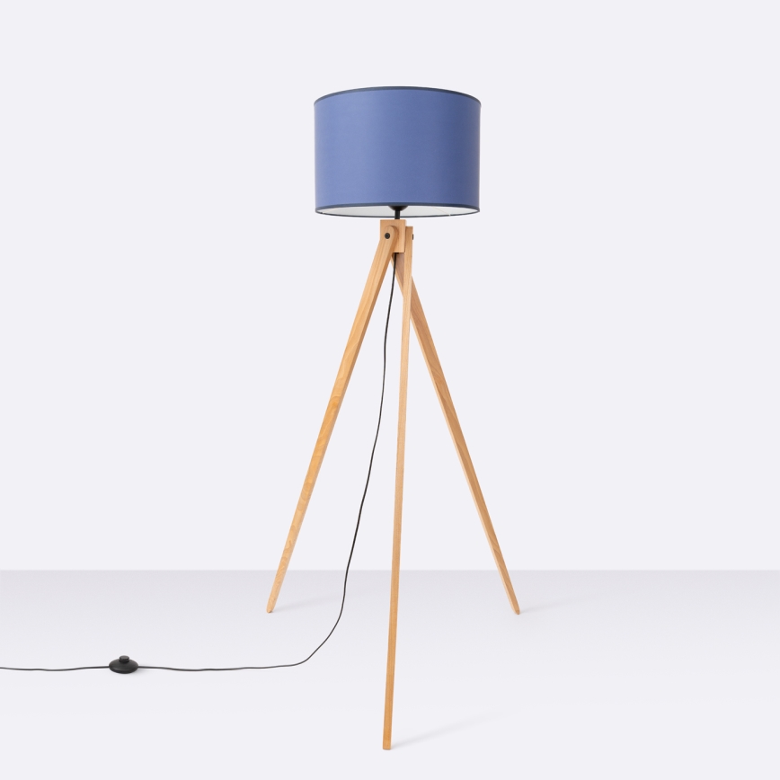 Lámpara de pie NATT 1xE27/15W/230V azul