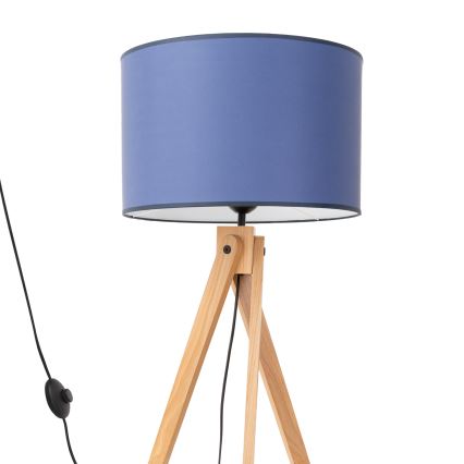 Lámpara de pie NATT 1xE27/15W/230V azul