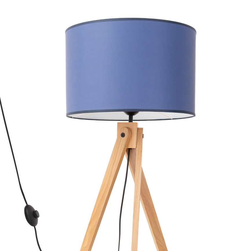 Lámpara de pie NATT 1xE27/15W/230V azul