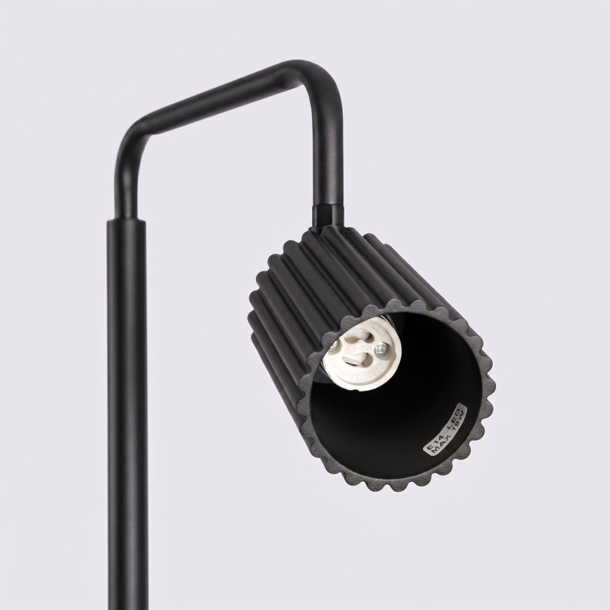 Lámpara de pie KARBON 1xGU10/10W/230V negra