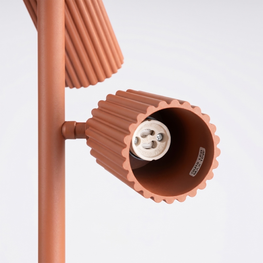 Lámpara de pie KARBON 3xGU10/10W/230V naranja