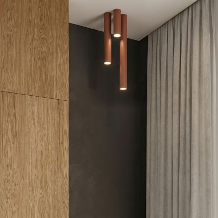 Foco LAGOS 1xGU10/10W/230V 20 cm marrón