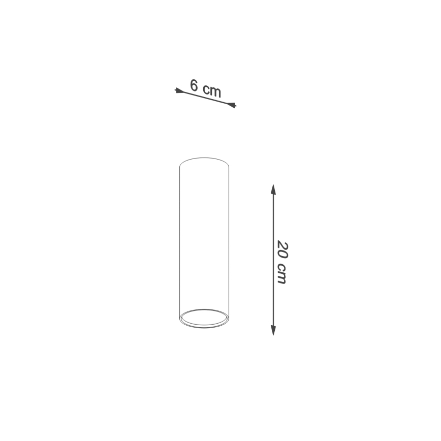 Foco LAGOS 1xGU10/10W/230V 20 cm marrón