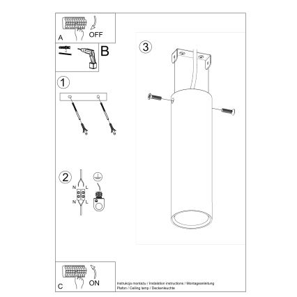 Foco LAGOS 1xGU10/10W/230V 20 cm marrón