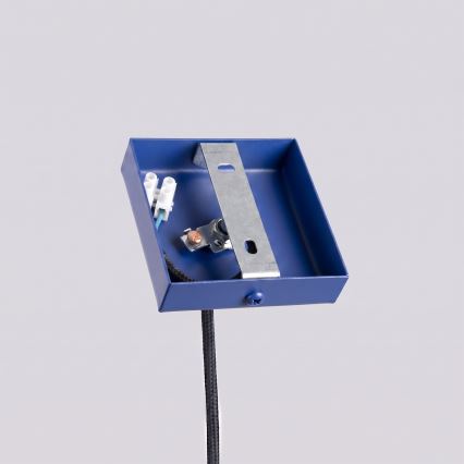Lámpara suspendida por cable PASTELO 1xG9/8W/230V azul