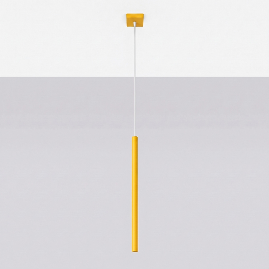 Lámpara colgante con cable PASTELO 1xG9/8W/230V amarilla