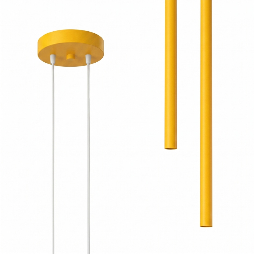 Lámpara colgante con cable PASTELO 2xG9/8W/230V amarilla