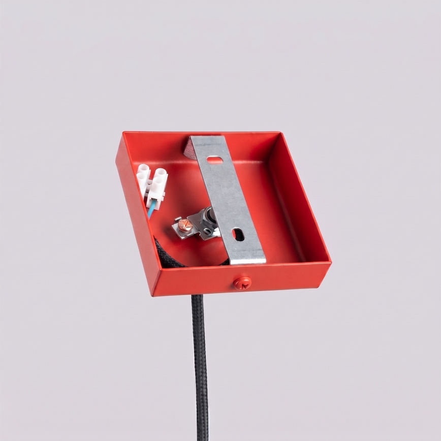 Lámpara colgante con cable PASTELO 1xG9/8W/230V roja