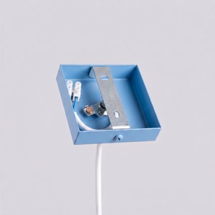 Lámpara colgante con cable PASTELO 1xG9/8W/230V, azul