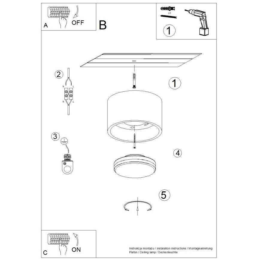 Foco orientable MODO 1xGX53/10W/230V naranja