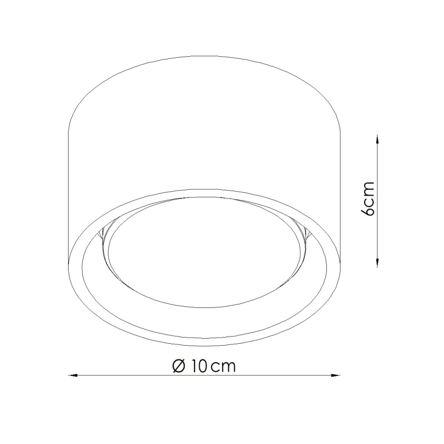 Foco orientable MODO 1xGX53/10W/230V rojo