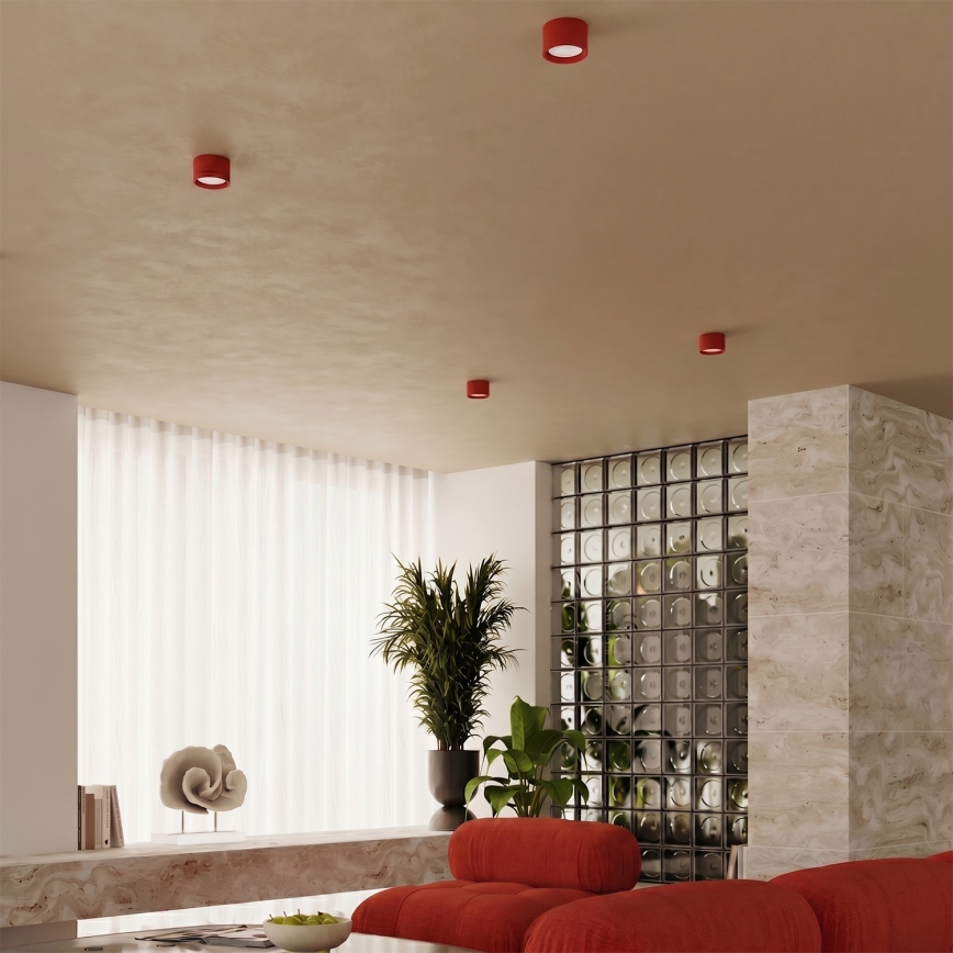 Foco orientable MODO 1xGX53/10W/230V rojo