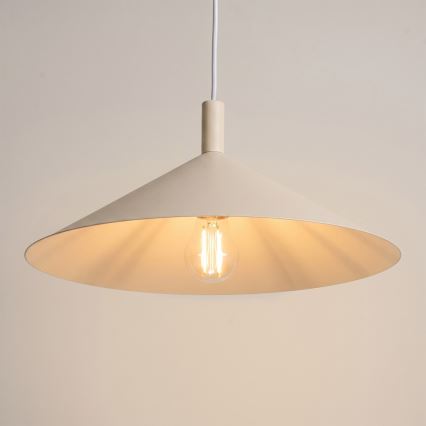 Lámpara colgante NOX con cable 1xE27/15W/230V color crema