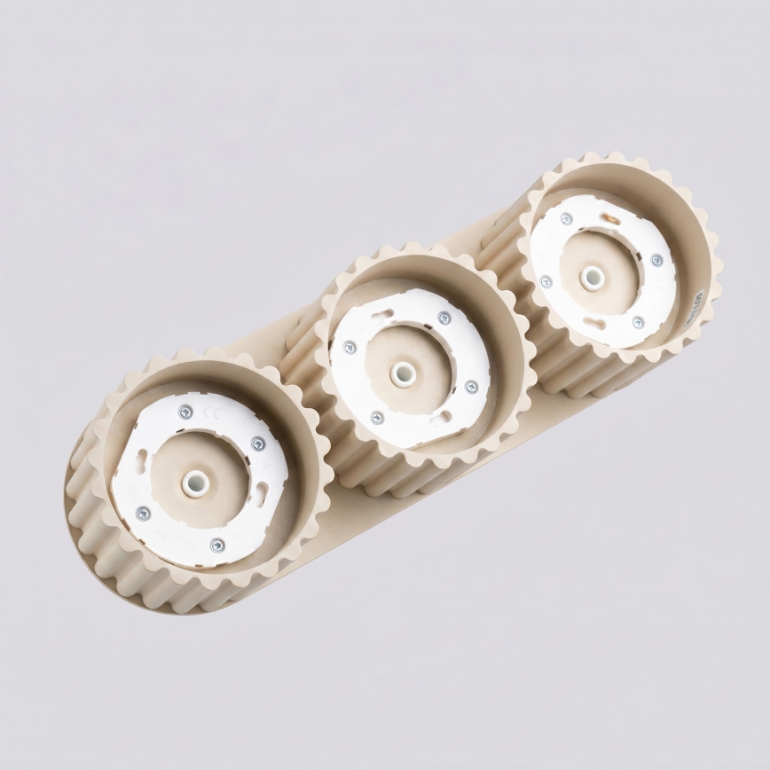 Foco orientable AURA 3xGX53/10W/230V, color crema