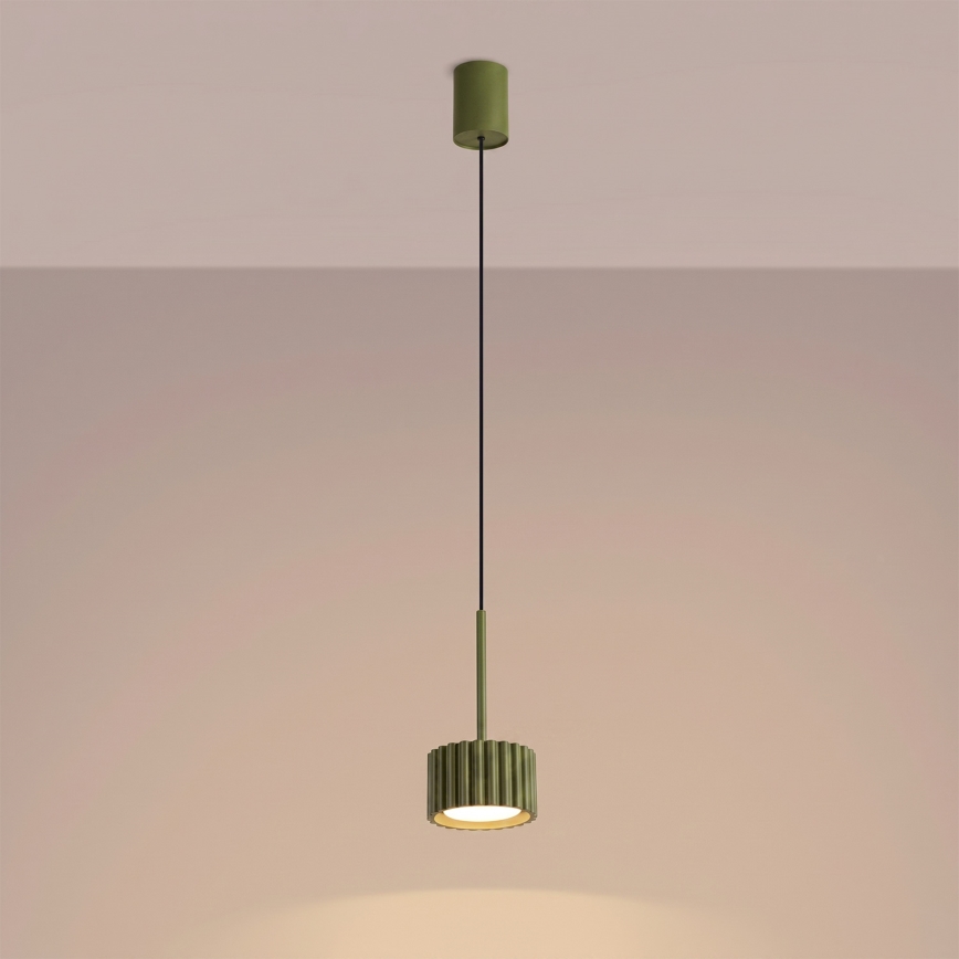 Lámpara colgante AURA con cable 1xGX53/10W/230V, verde