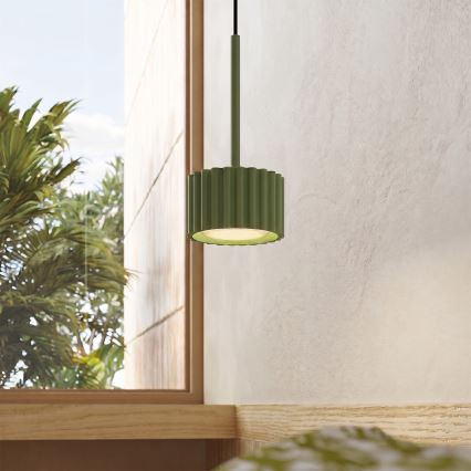 Lámpara colgante AURA con cable 1xGX53/10W/230V, verde