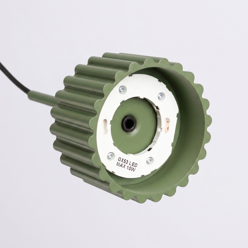 Lámpara colgante AURA con cable 1xGX53/10W/230V, verde