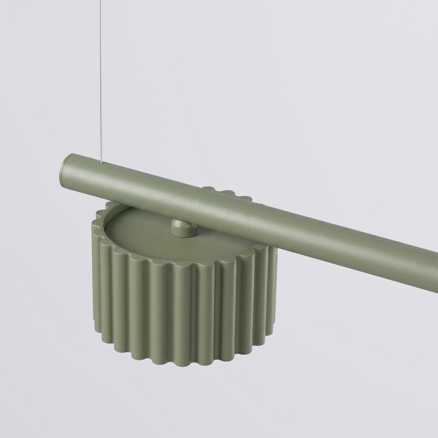 Lámpara colgante con cable AURA 4xGX53/10W/230V verde