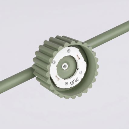 Lámpara colgante con cable AURA 4xGX53/10W/230V verde