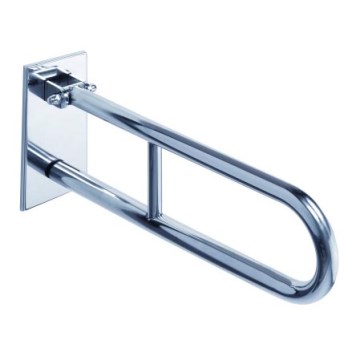 Soporte 10x25 cm acero inoxidable/plata