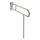 Soporte 10x80 cm acero inoxidable/plateado