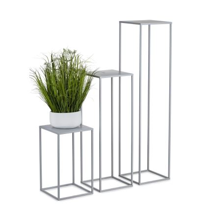 Soporte para flores 100x24 cm gris