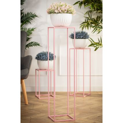 Soporte para flores 100x24 cm rosa