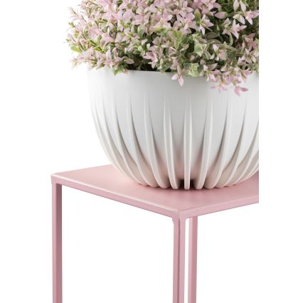 Soporte para flores 100x24 cm rosa