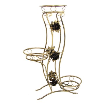 Soporte para flores 100x70 cm dorado
