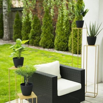 Soporte para flores 130x24 cm dorado