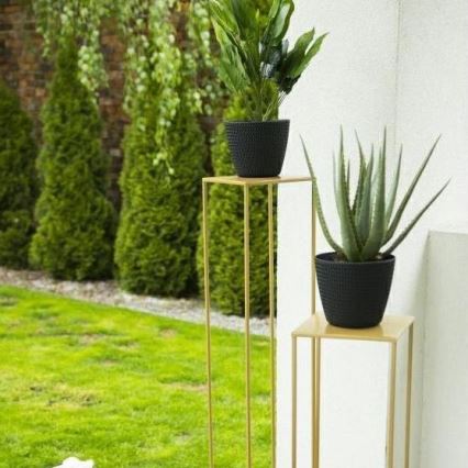 Soporte para flores 130x24 cm dorado