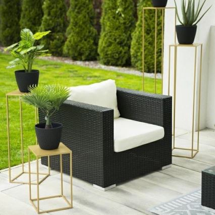 Soporte para flores 130x24 cm dorado