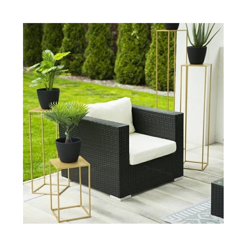 Soporte para flores 130x24 cm dorado