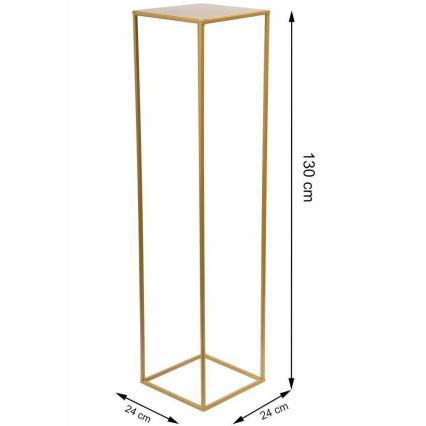 Soporte para flores 130x24 cm dorado