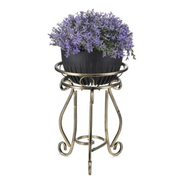 Soporte para flores 37x29 cm dorado