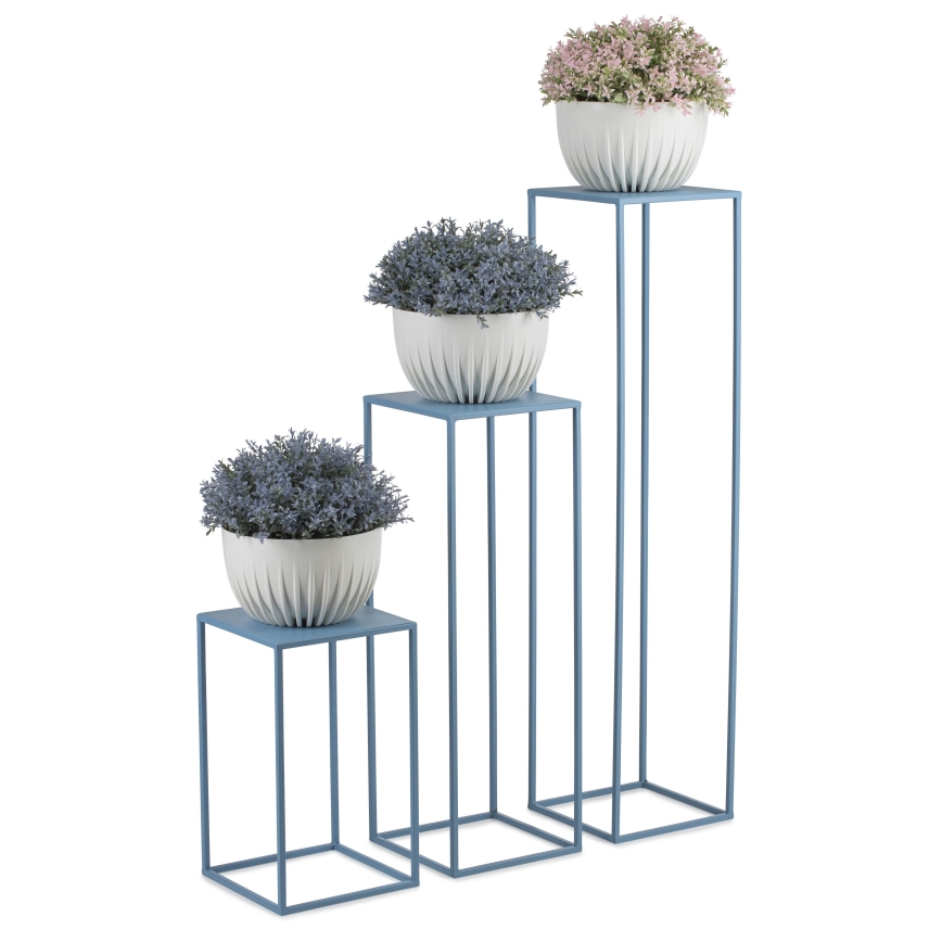 Soporte para flores 40x24 cm azul