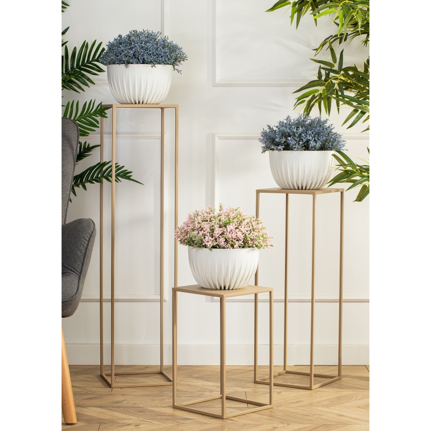 Soporte para flores 40x24 cm beige