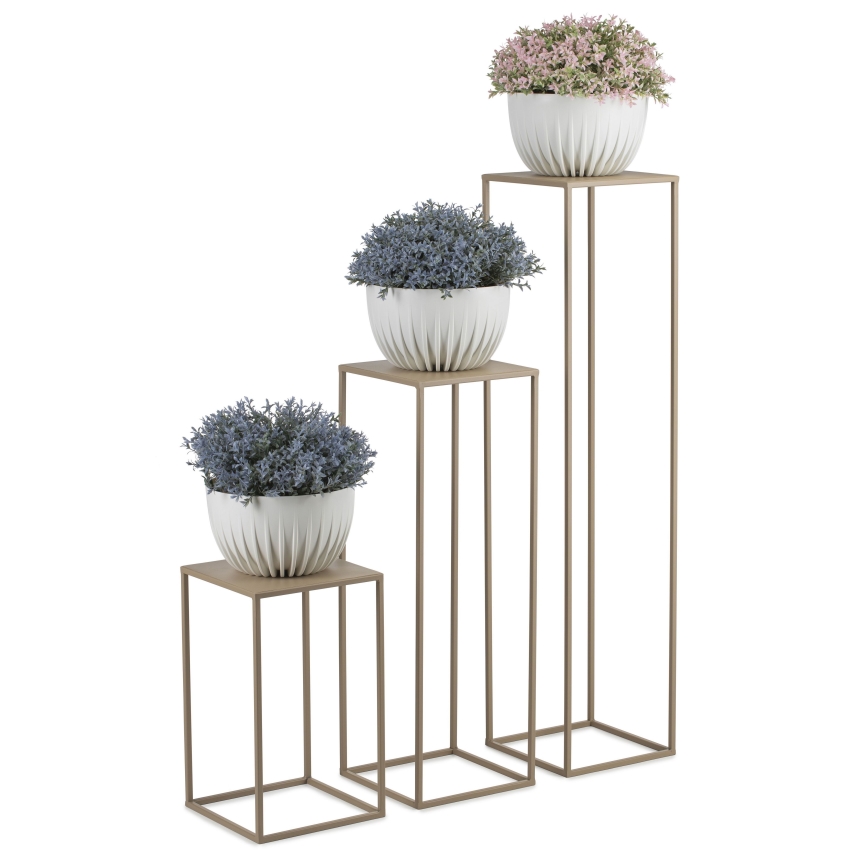 Soporte para flores 40x24 cm beige