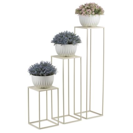 Soporte para flores 40x24 cm color crema
