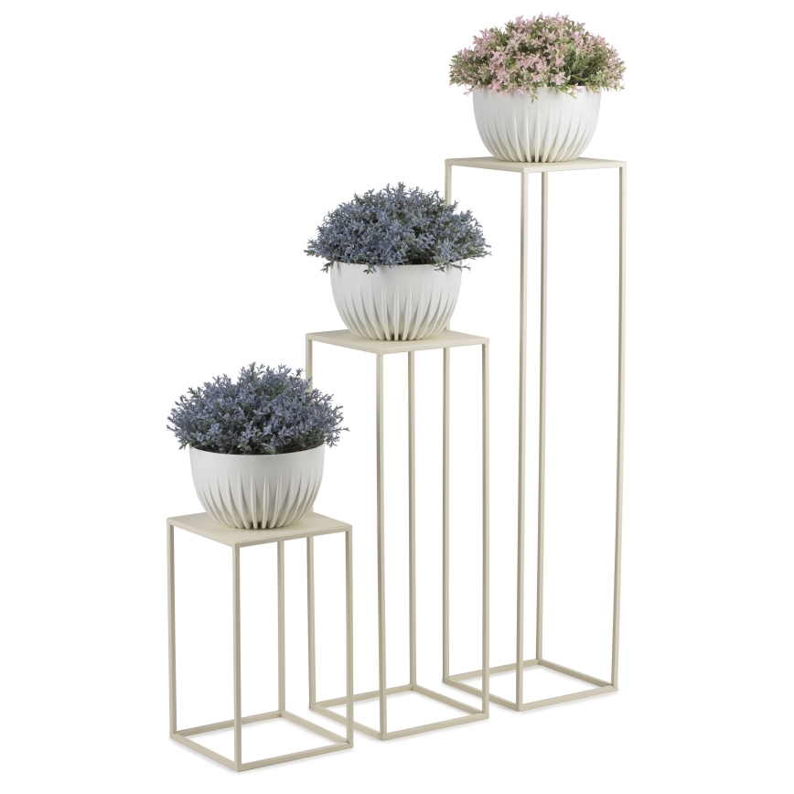 Soporte para flores 40x24 cm color crema
