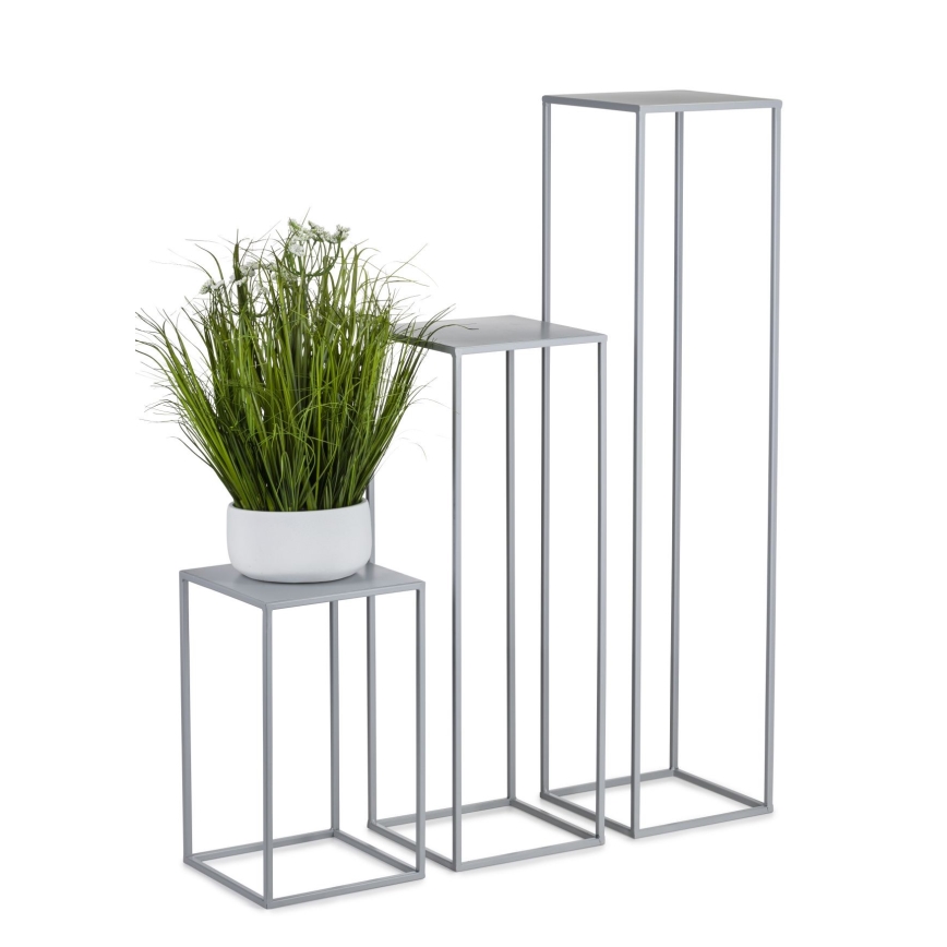 Soporte para flores 40x24 cm gris