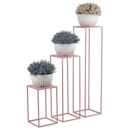 Soporte para flores 40x24 cm rosa