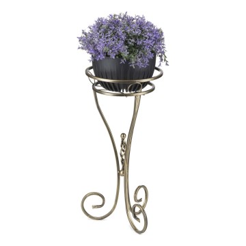 Soporte para flores 60x28 cm dorado