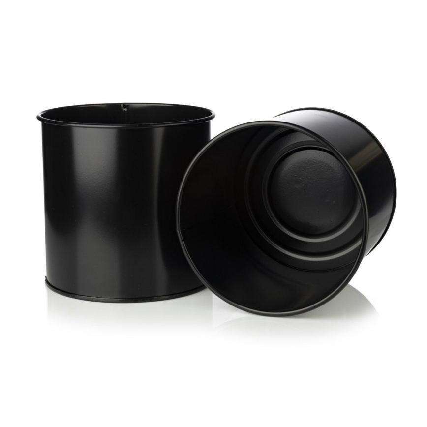Soporte para plantas 75x17 cm negro/dorado