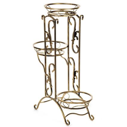 Soporte para flores 90x65 cm dorado