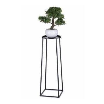 Soporte para flores LOFT 70x24 cm negro