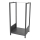 Soporte para leña 39x35x76 cm negro